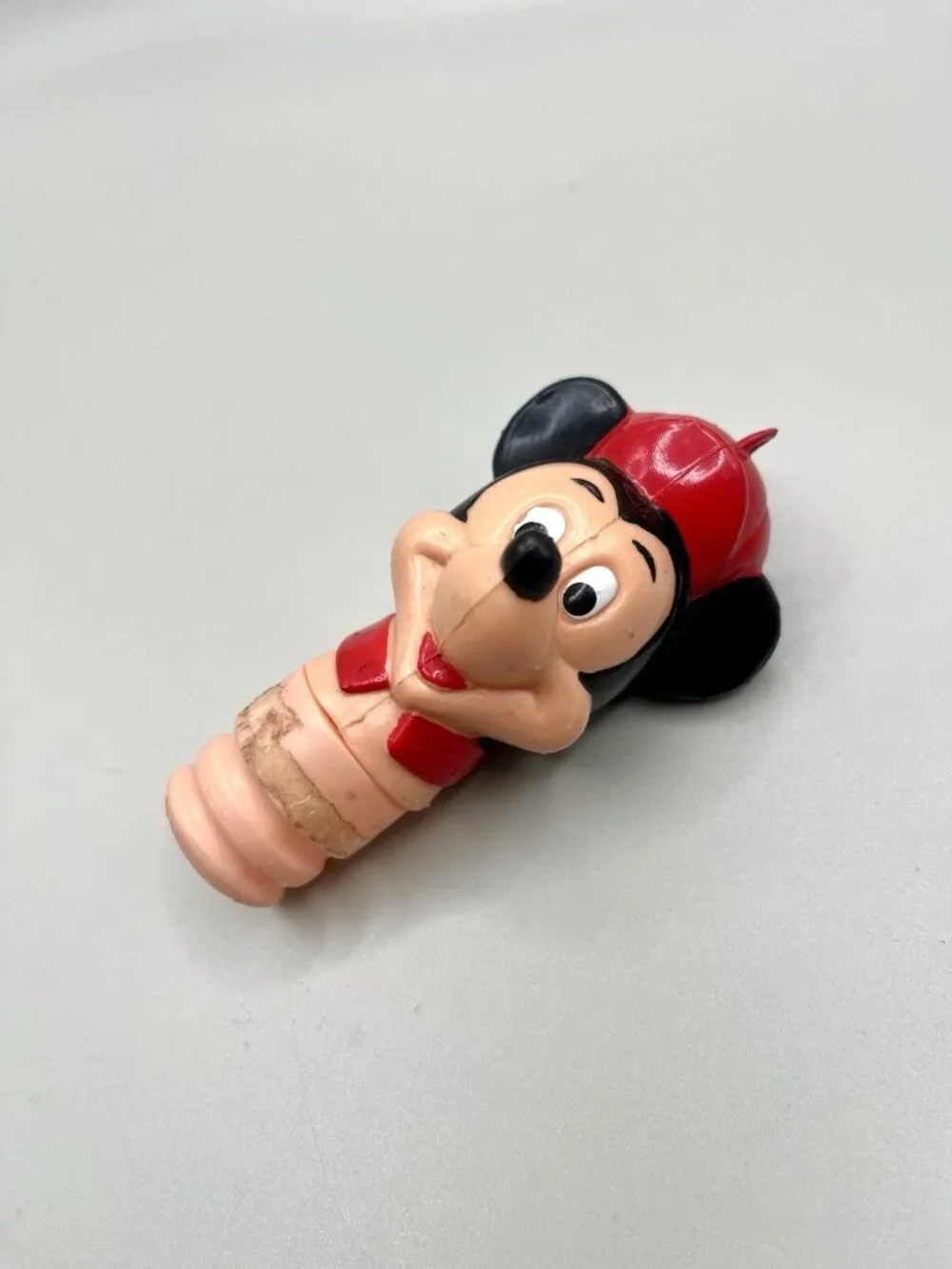 Vintage Mickey Mouse Bottle Stopper Disney Barware Candy Novelty Retro Kitsch